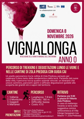 Vignalonga - Giornata Mondiale dell'enoturismo a Zola Predosa